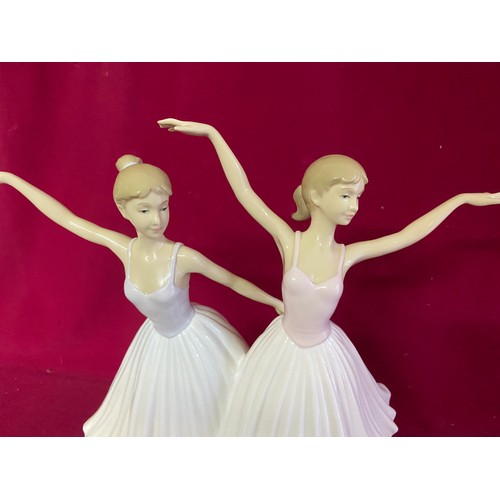 186 - Leonardo collection 'Dance Class' figurine measuring 30 cms tall