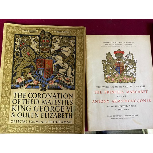 202 - Collectable royal memorabilia including souvenir programme of wedding of Princess Margaret and Anton... 