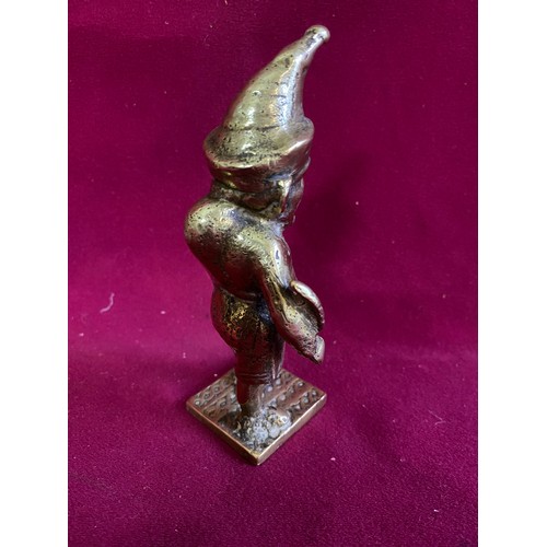 210 - Brass Mr Punch character accessory mascot measuring 14 cms tall