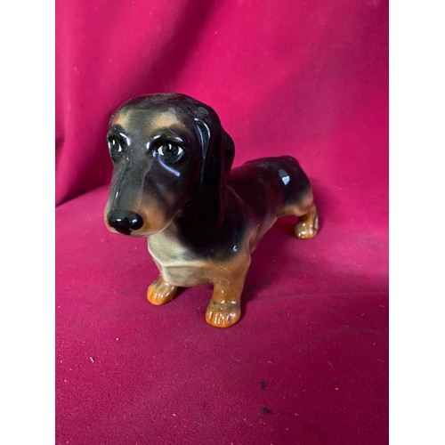 240 - Beswick dachshund dog measuring 23 cms long