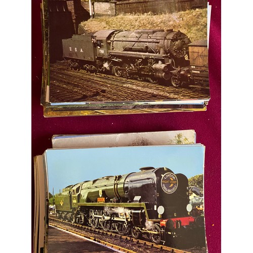 1 - Large box of vintage Rail and Train postcards