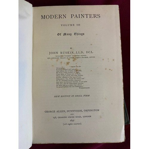 6 - Collection of Antique Ruskin Books