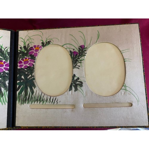 7 - Antique Lacquered Japanese photo album