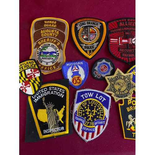 15 - Collection of vintage obselete Police patch badges