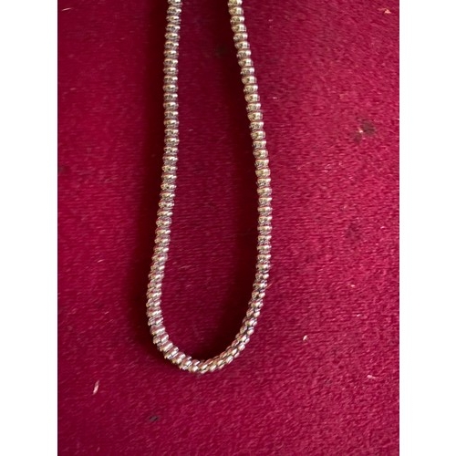 10 - Sterling silver necklace.