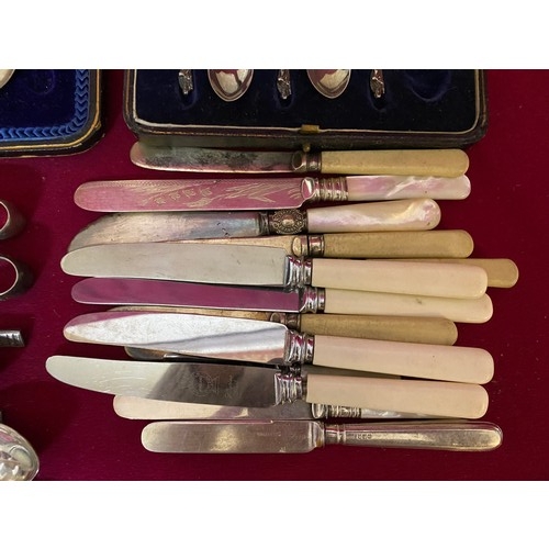 112 - Assorted selection of cutlery, some boxed