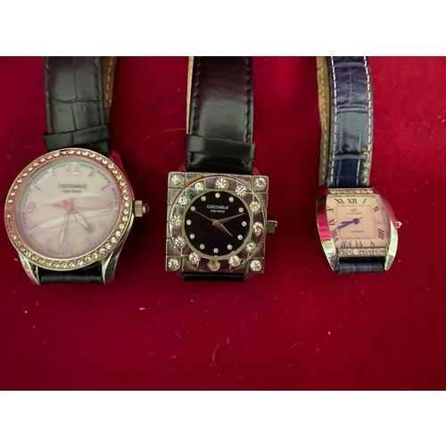 155 - 2 Coccinelle Ladies watches and a Klaus Kobec ladies watch