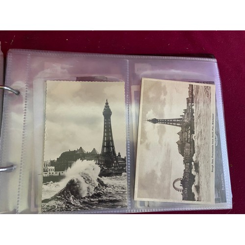 35 - Blackpool postcards in album.