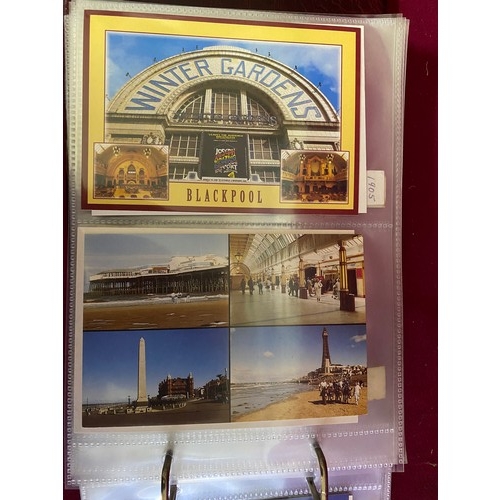 35 - Blackpool postcards in album.