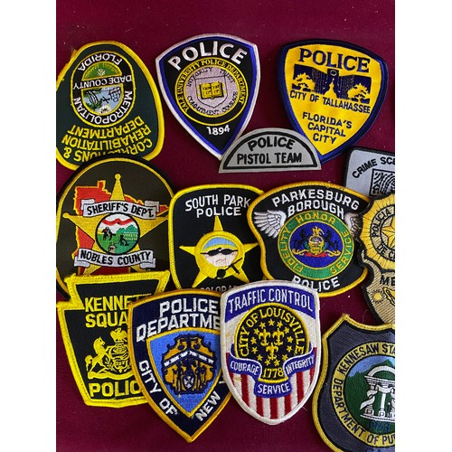 88 - Collection of vintage obsolete Police Patch badges