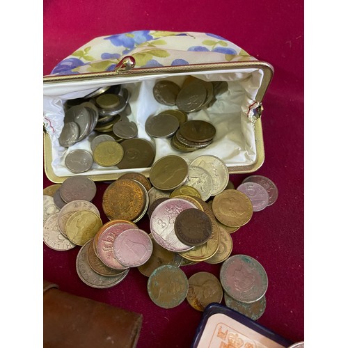 98 - Box of old coins.