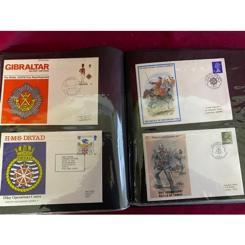 96 - Album of Military themed first day covers