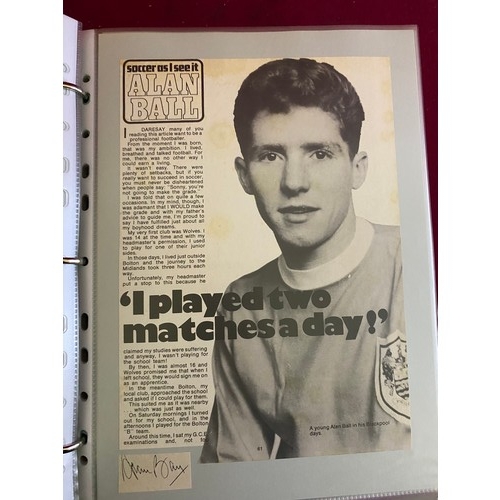 97 - 2 Blackpool FC scrap books with autographs.