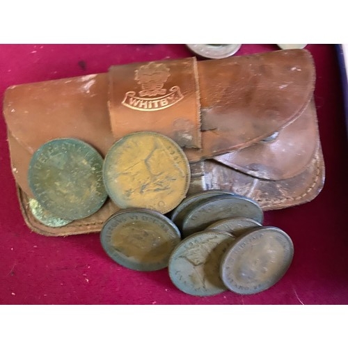 98 - Box of old coins.