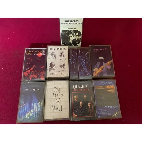 284 - Collection of rock cassettes, Springsteen, Queen, Pink Floyd, Dire Straits and others