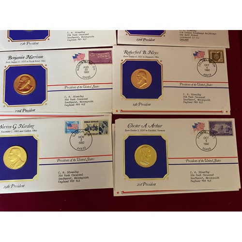 79 - Collection of USA President coin First Day Covers.