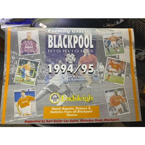 86 - 4 art folders of original artwork, vintage calendars and football memorabilia