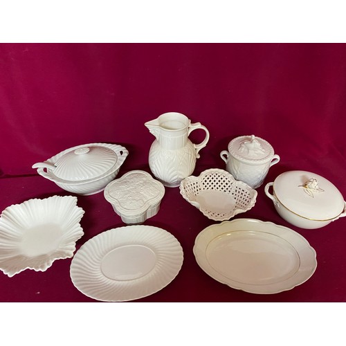 523 - Collection of white porcelain including Wedgwood and Royal Worcester