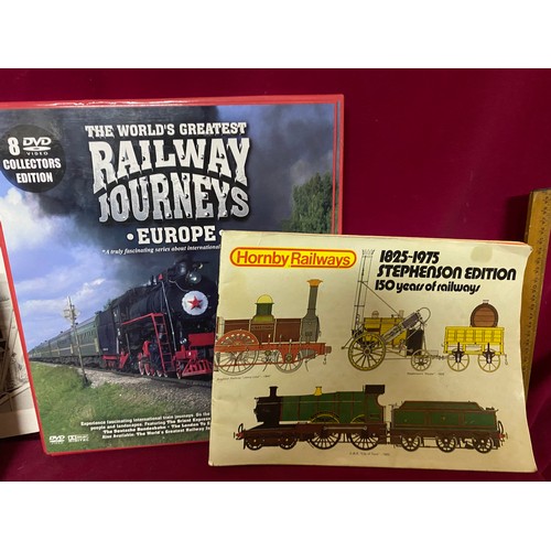 368 - Box of railwayana including railway collectables, photo's, DVD's and ephemera