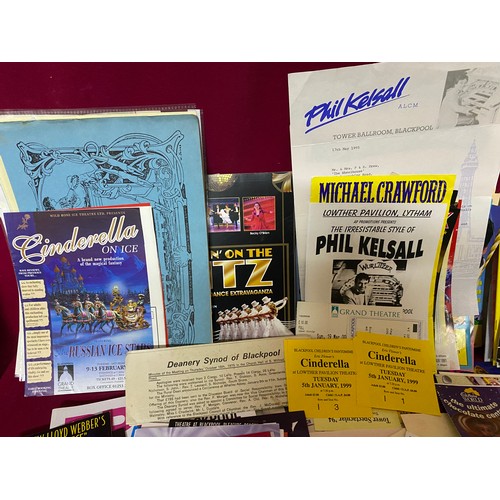 373 - Collection of Blackpool Theatre programmes, tickets and fliers.