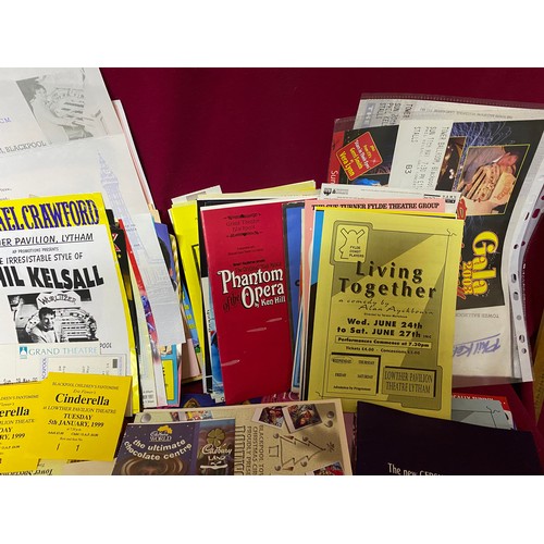 373 - Collection of Blackpool Theatre programmes, tickets and fliers.