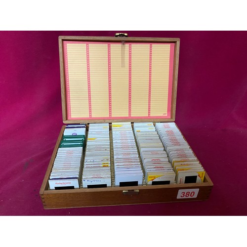 380 - Tray of approximately 200 x vintage 35mm slides