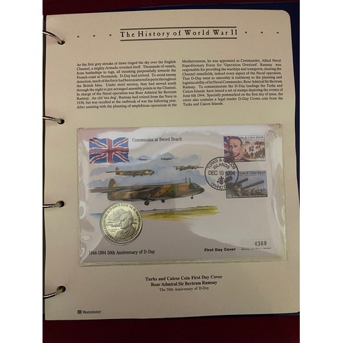 396 - Album of WW2 commemorative coin