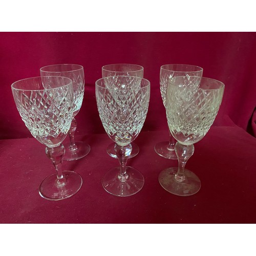 418 - Cumbria Crystal decanter and 6 glasses