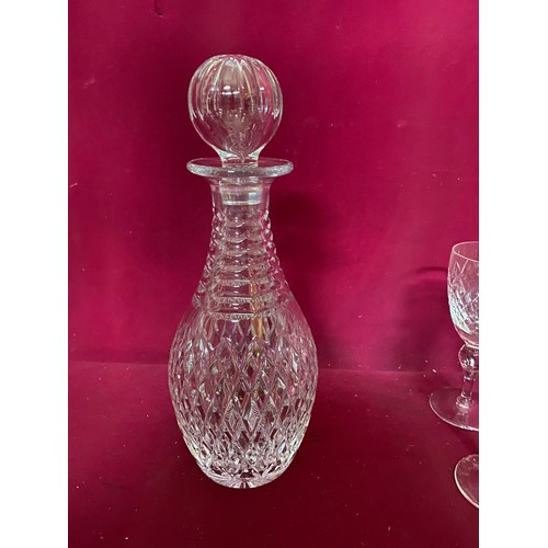 418 - Cumbria Crystal decanter and 6 glasses