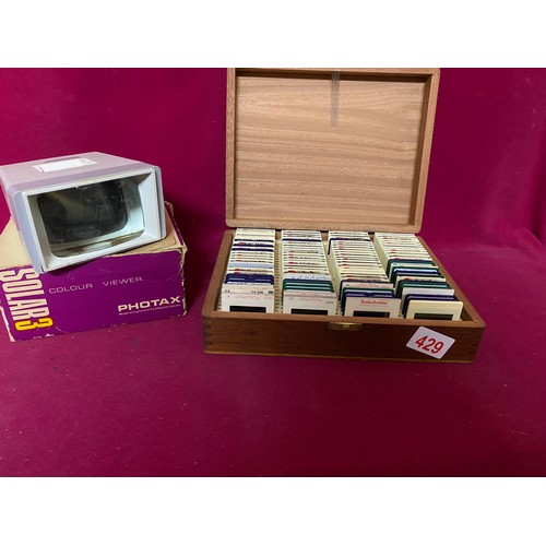 429 - Collection of 35mm slides and viewer