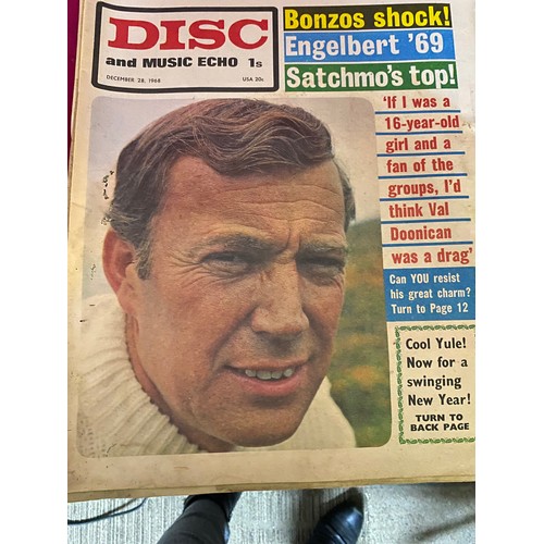 446 - Large collection of 1960's Disc and Record Mirror  music magazines