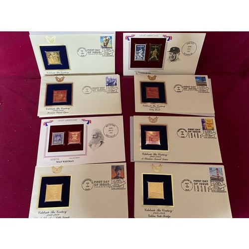 Collection of gold stamp First Day Covers including Charlie