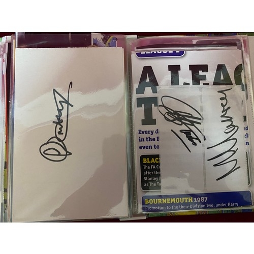 434 - Album full of original hand signed football autographs