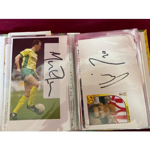 434 - Album full of original hand signed football autographs