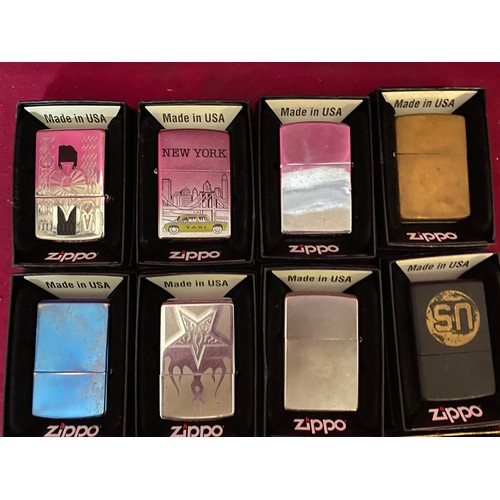 5 - Collection of 12 copy Zippo lighters