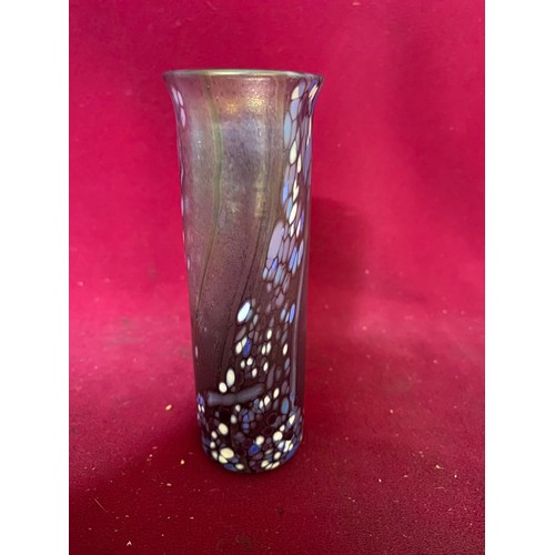 14 - Isle of Wight studio glass vase 'Summer Fruits' range standing 13 cms tall