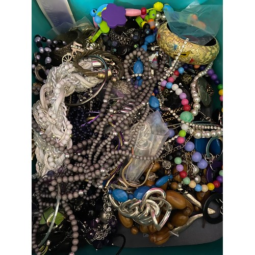 19 - Large box of costume jewellery weighing over 8kg