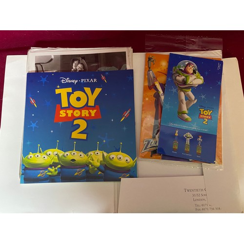 34 - 2 x press kits for Disney's Toy Story and Toy Story 2