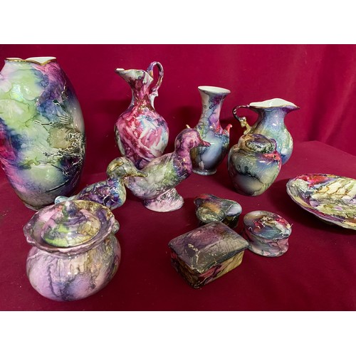 52 - Collection of 12 x handpainted Helen Bull ceramics from the 'visions' collection, 2 unmarked