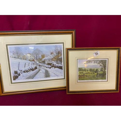 56 - 2 x limited edition prints by Keith Melling, the first no.278/850 'Summer Trees, Pendle' and the sec... 