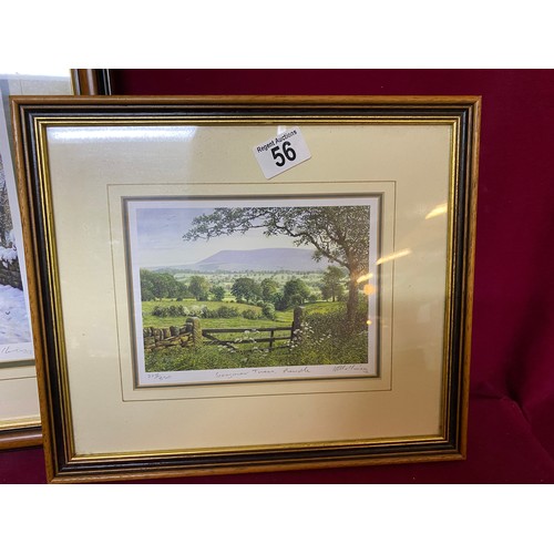 56 - 2 x limited edition prints by Keith Melling, the first no.278/850 'Summer Trees, Pendle' and the sec... 