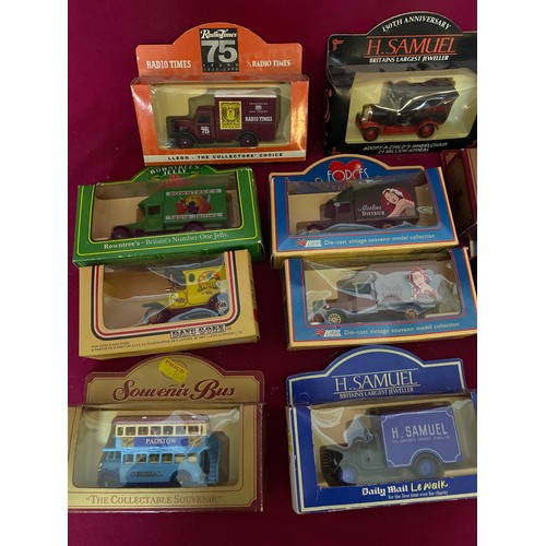 84 - Collection of 15 x boxed die cast models by Lledo