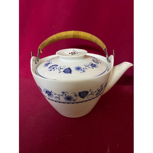 96 - Pair of Noritake blue Rhapsody B119 teapots