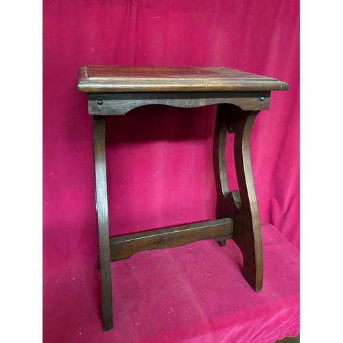 274 - Vintage solid wood church stool