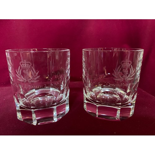 278 - Commemorative Cunard QE2 1967-2008 Whisky Decanter and 2 Tumblers.