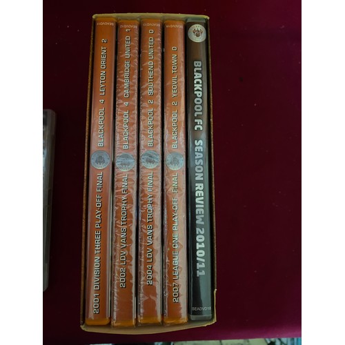 290 - Selection of DVD's comprising of the Rise and Fall of Blackpool FC 2001,02, 04 and 07. Blackpool FC ... 