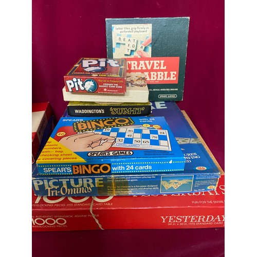 229 - Large selection of old board games.