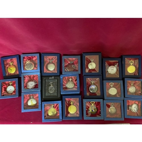 8 - Collection of 20 boxed pocket watches