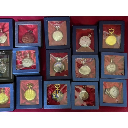 8 - Collection of 20 boxed pocket watches