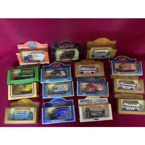 84 - Collection of 15 x boxed die cast models by Lledo